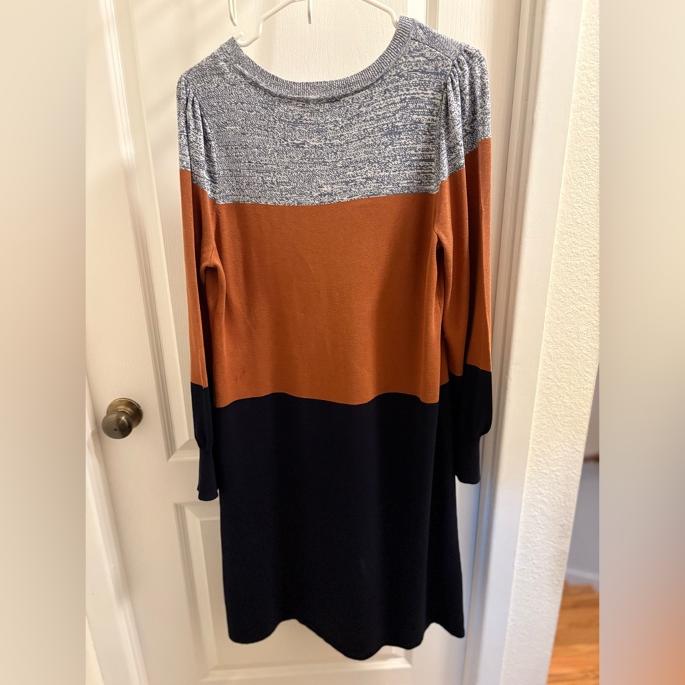 Talbots work dress in size Large. It is very high quality knit fabric.